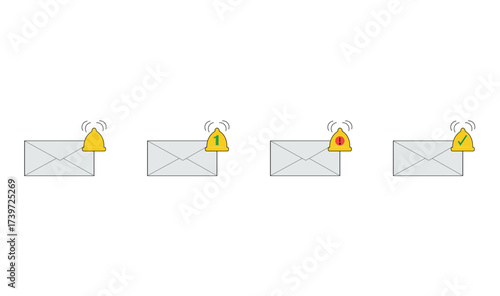 Massage notifications icon design