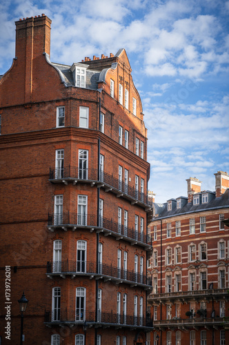 Albert Hall Mansions in London on a Sunny Late Afternoon