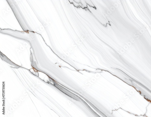 Swirls of White Marble with Delicate Gold Veins Abstract Texture Background for Interior Design and Luxury Decor Element High Angle Shot