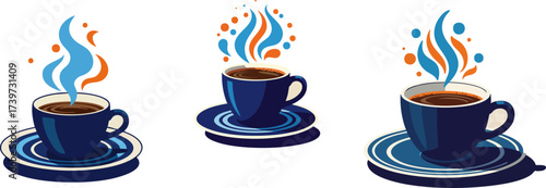 Hot Morning Brew with Creative, Dynamic Steam Design