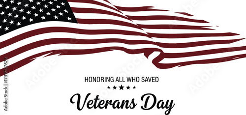 Veterans day honoring all who saved american flag patriotic day