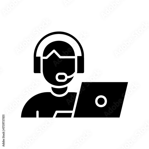 Person wearing headset