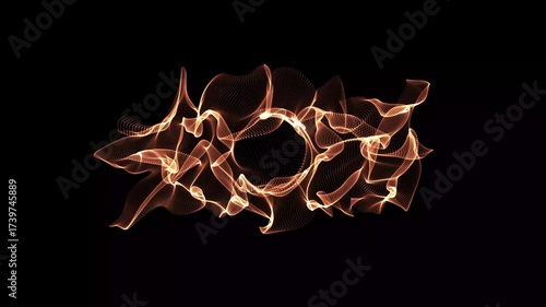 4K abstract background, Shiny particular animation.