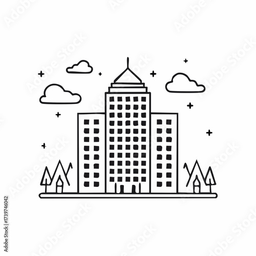 A modern professional briefcase icon, suggesting an empty interior and a new beginning; nobody is currently using this sleek business accessory, representing a vacant opportunity