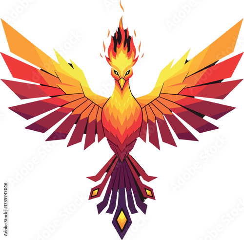 Colorful Key Icon - Abstract Design