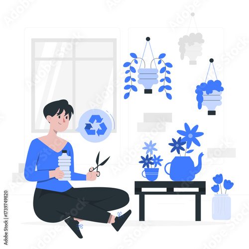 upcycle Flat Illustrations
