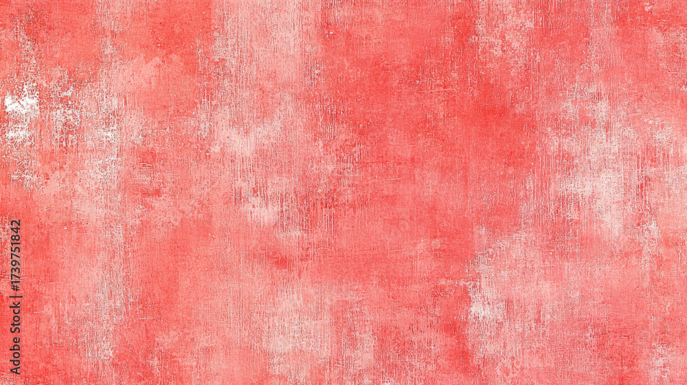 Fototapeta premium Coral textured background with distressed plaster and subtle whitewash