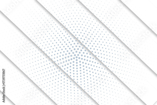 Grey white abstract background paper shine and layer element vector for presentation design. Suit for business, corporate, institution, party, festive, seminar, and talks.
