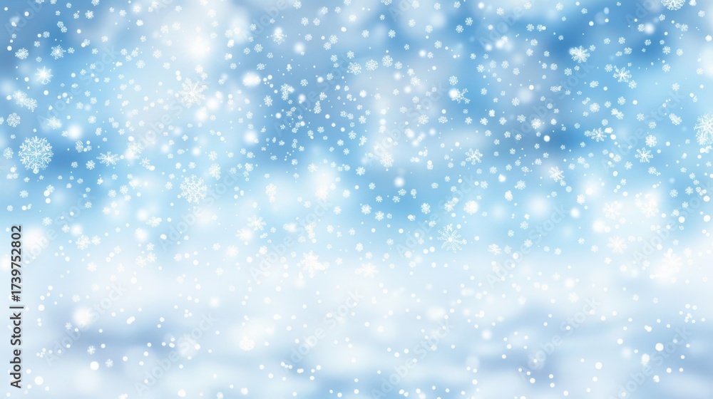 Fototapeta premium Holiday Illustration & Vectors: Cold Winter Ice, Silver Star Lights, Night Snow Scenes & Christmas Art