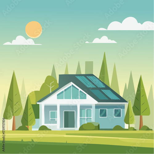 Real estate property with sustainable features