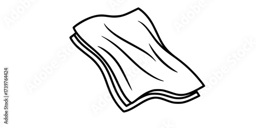 Rag icon in Line Art Style for Design collection
