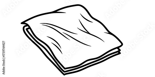 Rag icon in Line Art Style for Design collection
