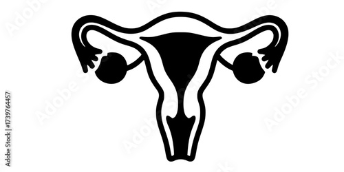 Gynecology icon, simple flat style. for ui or ux designs