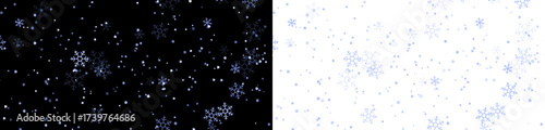Quadro em tela This PNG overlay features transparent snowflakes, perfect for enhancing your pho