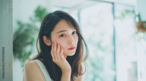 肌を気にする日本人女性 Free Download 肌を気にする日本人女性 - GFXLoad