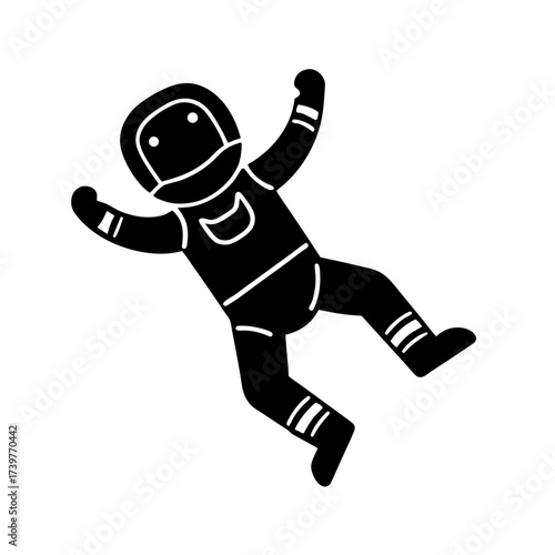 funny comedy face astronaut cartoon illustration
