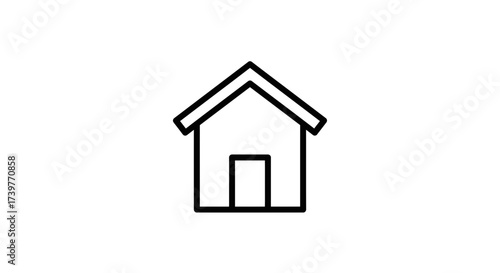 Home Icon – Simple House Outline Symbol