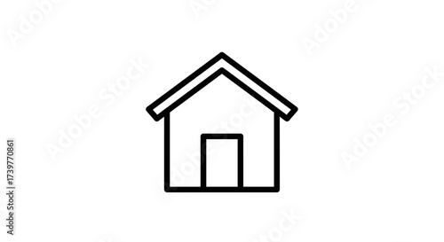 Home Icon – Simple House Outline Symbol