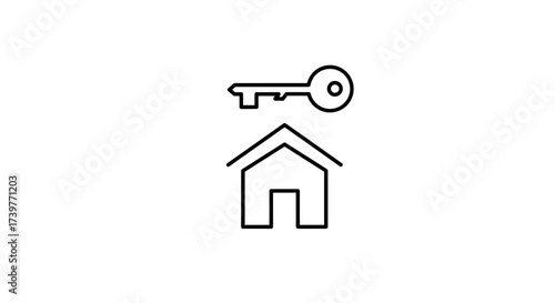 Home Icon – Simple House Outline Symbol