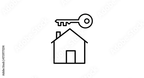 Home Icon – Simple House Outline Symbol