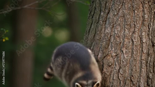 squirrel on tree footage