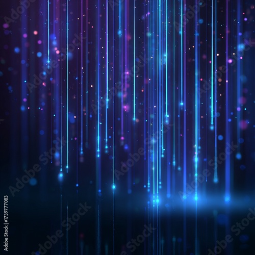 Abstract digital illustration of glowing lines and particles, representing data streams and technological innovation in a vibrant visual narrative.
