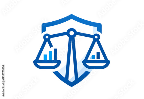 Justice and Data Security Icon: Balancing Data Integrity and Protection