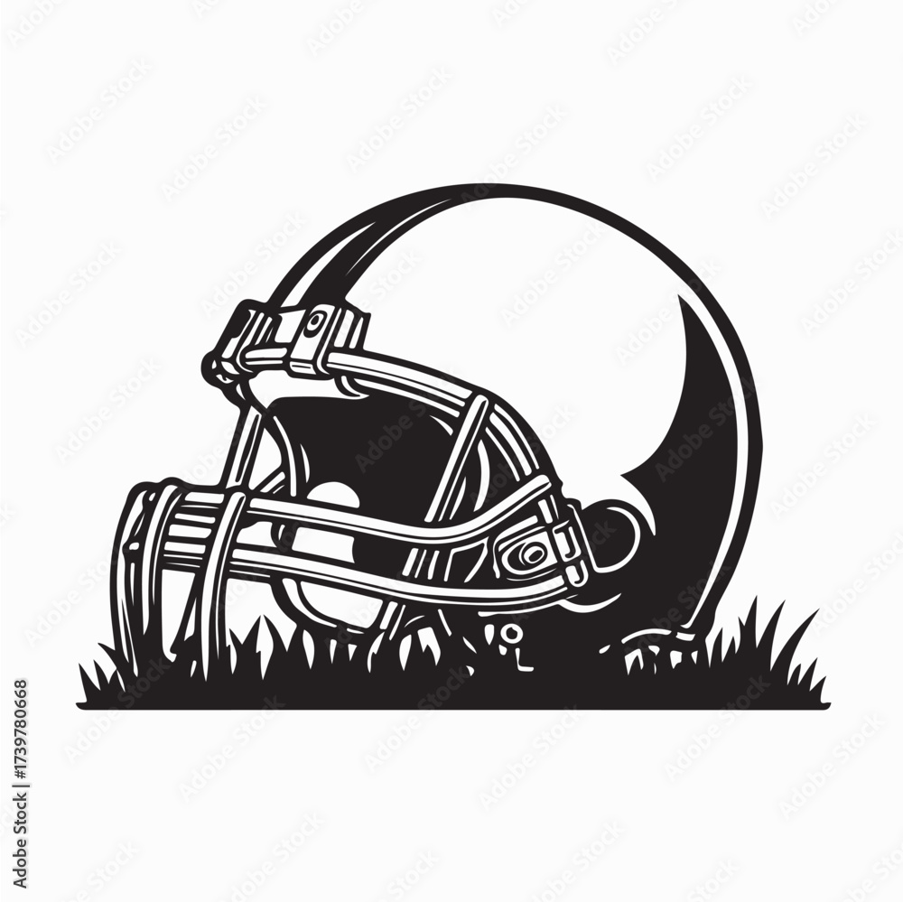 Football Helmet Isolated\, image size:1000x999
