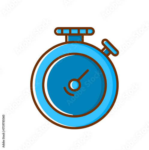 Free Download Stopwatch Timer Icon Illustration Isolated on White Background - GFXLoad