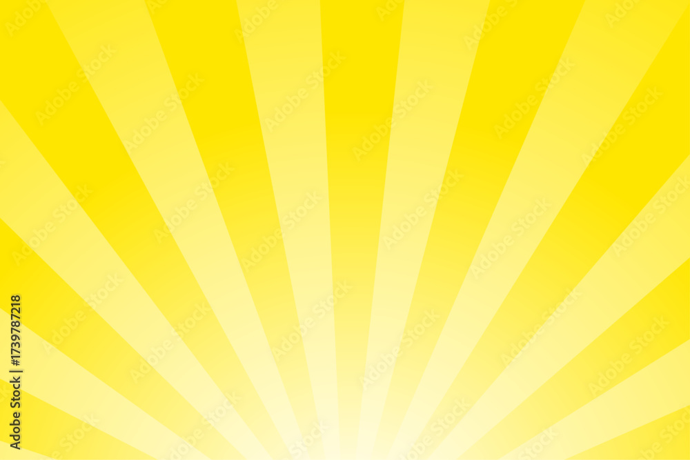 Fototapeta premium 黄色の集中線模様 