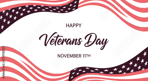 Happy veterans day november patriotic american flag veterans