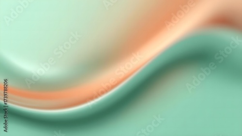 Gradient Background in Mint Green and Burnt Copper Glow