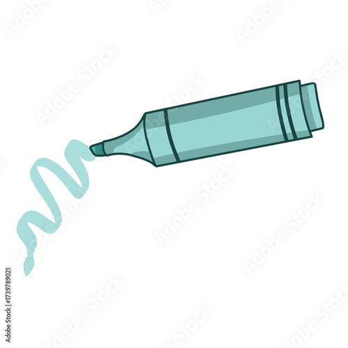 Bright Vector illustration Blue Text Separator Creative Hobby, art material, office work
