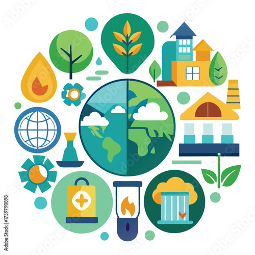 Colorful Graphic Illustrates Mobile Security Using Phones And Shield Icons