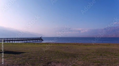 landscape view of El Mollar area and Angostura reservoir in Tucuman, Argentina, Taken in a warm spring afternoon.