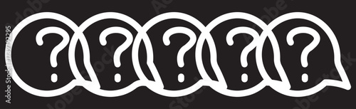 Interrogation icon . design, inquiry symbol, asking, problem, doubt, confusion