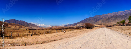 landscape view of Tafi del valle, Tucuman in a warm spring morning
