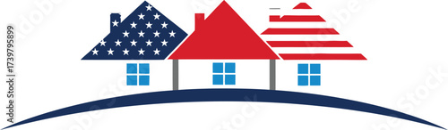 American dream real estate patriotic houses usa home ownership