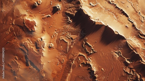 Textured Natural Surfaces: Brown Sandstone Rocks, Rough Desert Canyon Walls & Vintage Paper Grunge Patterns