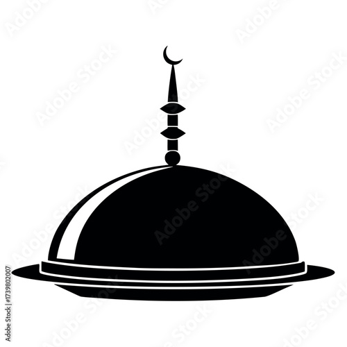 Black colour Dates and tea cup for iftar silhouette vector illustration, solid white background (7).eps