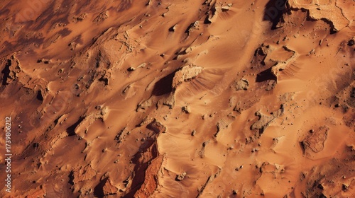 Textured Natural Surfaces: Brown Sandstone Rocks, Rough Desert Canyon Walls & Vintage Paper Grunge Patterns