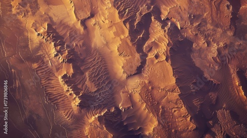 Textured Natural Surfaces: Brown Sandstone Rocks, Rough Desert Canyon Walls & Vintage Paper Grunge Patterns