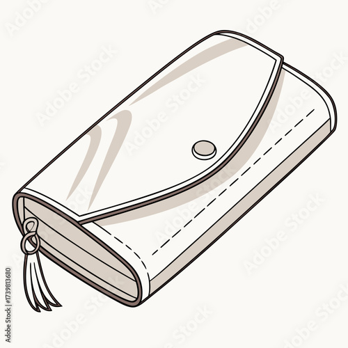 Stylish wallet with a tassel for accessories