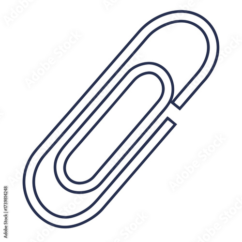 Paper clip for office, document and attachment