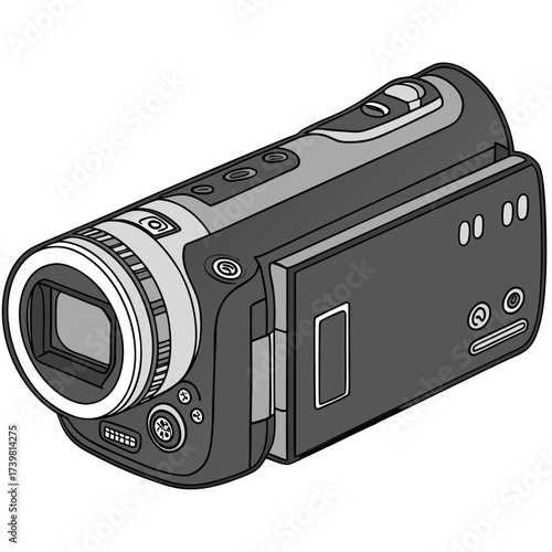 Illustration of a camcorder