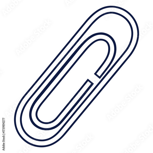 Paper clip for office, document and attachment