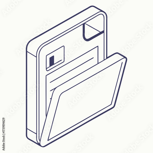 Illustration of a file cabinet
