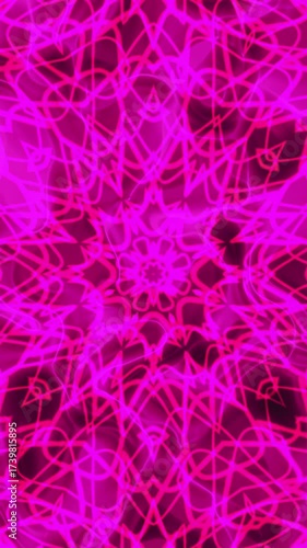 Pink Plastic Backgrounds Vertical With Overlay Kaleidoscope, Perfect For Theater, Event Promotions, Festive Backgrounds, Party Invitations, Performance Advertisements