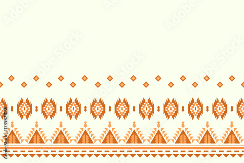 Ethnic geometric oriental traditional Aztec Boho seamless pattern. Native decorative elements tribal geometry design for fabric, clothing, embroidery, ornament, wallpaper, texture, textile