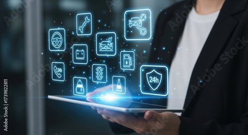 Digital Automotive Services Platform on a Modern Tablet